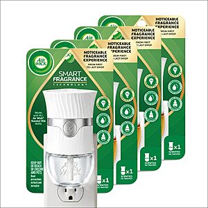 Air Wick Plug in Scented Oil Advanced Gadget, 4 Count, White for $3.18