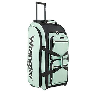 [Prime] 30" Wrangler Wesley Rolling Duffel Bag (Seafoam) $26.59 + Free Shipping