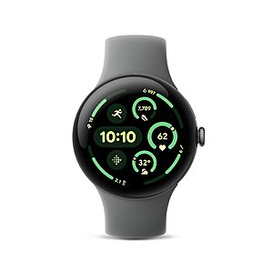 Google Pixel Watch 3 (45mm) 2024 Model - Android Smartwatch, Heart Rate Tracking, Fitbit Advanced Running, Fitness Insights, 24-Hour Battery - Matte Hazel Aluminum Case - for $200