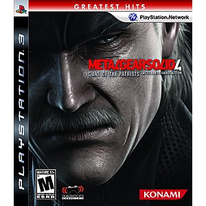 $9.99: Metal Gear Solid 4: Guns of the Patriots(PS3) at Amazon