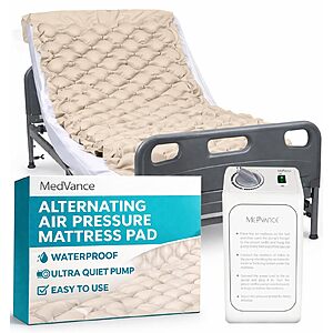 [Prime] MedVance Alternating Air Pressure Mattress Pad w/ Quiet Digital Pump $45.12 + Free Shipping