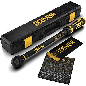 Lexivon Torque Wrenches: 1/2" $49.60, 3/8" $45, 1/4" $39.18 + Free S&H