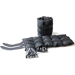 [Prime] $13.99* | 20-lb (2x 10-lb) CAP Barbell Adjustable Ankle Weights (Black) at Amazon