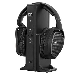 [Prime] Sennheiser RS 175 RF Wireless Over-Ear TV Headphones w/ Bass Boost & Surround Sound (Black) $149.95 + Free Shipping
