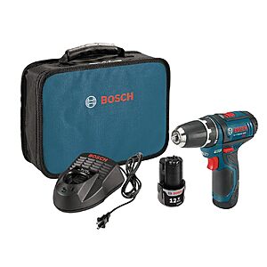 BOSCH PS31-2A 12V Max 3/8 Inch Drill/Driver Kit with 2 Batteries & Charger $88.99