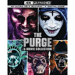 [Prime] The Purge: 5-Movie Collection (4K UHD + Blu-ray + Digital) $33.49 + Free Shipping