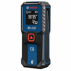 BOSCH GLM100-23 100 Ft Blaze Laser Distance Measure, with 2 AA Batteries $37.79