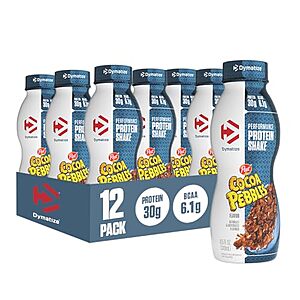 [Prime, SnS] $19.37* | 12-Pack 11.5oz Dymatize Performance Protein Shake (Cocoa Pebbles) at Amazon