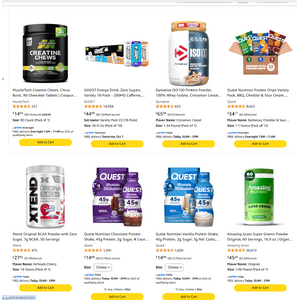 Amazon Protein and more buy 2 save 50% on 1