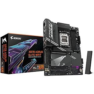 $209.99* | Gigabyte X870 Aorus Elite WIFI7 AM5 Motherboard (Black) at Amazon