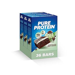 [Prime, SnS] $24.68* | 36-Pack 1.76-Oz Pure Protein Protein Bars (Chocolate Mint Cookie) at Amazon (68.6￠ each)