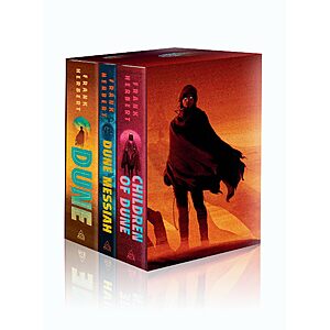 Frank Herbert's Dune Saga Books 1-3 Deluxe Hardcover Boxed Set: Dune, Dune Messiah, and Children of Dune $53.45