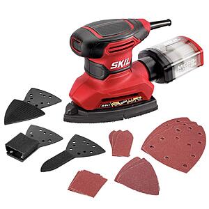 SKIL Corded Multi-Function Detail Sander with Micro-Filter Dust Box 3 Additional Attachments & 12pc Sanding Sheet- SR232301 $33.33
