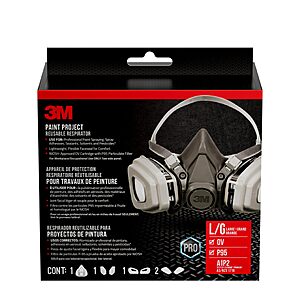 [Prime] 3M Paint Project P95 Reusable Respirator (Large, NIOSH-Approved) $27.53 & More + Free Shipping