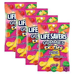 4-Pack 7-Oz Life Savers Exotics Gummy Candy $5.65 w/ S&S + Free Shipping w/ Prime or on $35+
