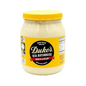 [SnS] $6.16 | 64-Oz DUKE'S Real Mayonnaise Jar at Amazon
