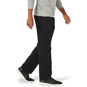 Lee Men's Extreme Motion Canvas Cargo Pant Black 36W x 34L $20.92