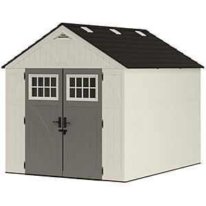 [Prime] $1047.99* | Suncast 8'x10' Large Resin Outdoor Storage Shed w/ Floor, Double Door & Skylight at Amazon