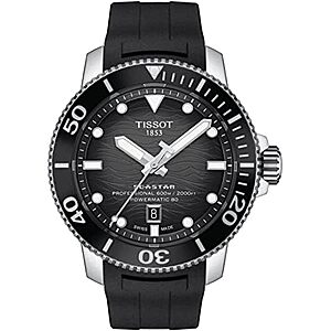 [Prime] $637* | 46mm Tissot Seastar Professional 2000 Men's Swiss Automatic Watch at Amazon