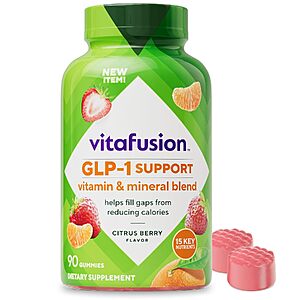 [Prime] 90-Count Vitafusion GLP-1 Support Multivitamin Gummies (Citrus Berry) $1.87 w/ S&S + Free Shipping