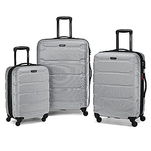 Samsonite Omni PC Hardside Expandable Luggage with Spinner Wheels, Silver, 3-Piece Set (20/24/28) for $184