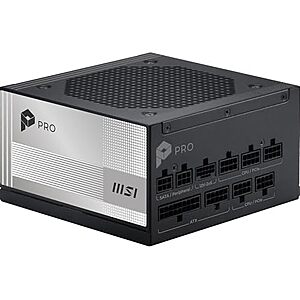 [Prime] $93.32* | 850W MSI PRO A850PL 80+ Platinum PCIe 5.1 Fully Modular Power Supply at Amazon