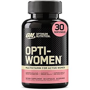 [Prime, SnS] $11.14 | 60-Ct Optimum Nutrition Opti-Women Daily Multivitamin for Women, Immune Support Supplement w/ Iron (30 Day Supply) at Amazon