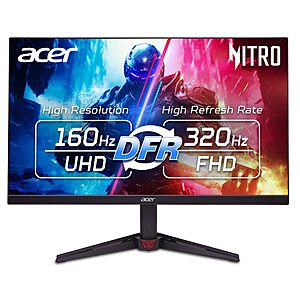 Acer Nitro 27in 4K 3840x2160 IPS 160Hz DFR 320Hz Gaming Monitor VG270K V4 $209.99