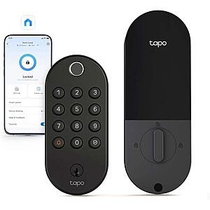 [Prime] $74.99* | Tapo Smart Wi-Fi Fingerprint Deadbolt Door Lock w/ Keyless Pad + 25% Back w/ Prime Visa Card at Amazon
