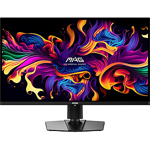 MSI 321UP QD-OLED 32"  4K 165Hz USB-C OLED with Height Adjustable, Pivot, Swivel & Tilt stand $571.14