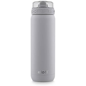 [Prime] $11.39* | 22-oz Ello Cooper Stainless Steel Insulated Water Bottle w/ Straw & Handle (Gray) at Amazon