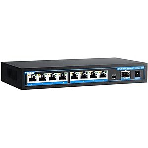 [Prime] $31.99* | TEROW 9-Port 2.5G Unmanaged Ethernet Switch (8x 2.5G Base-T & 1x 10G SFP) at Amazon