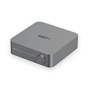WiiM Amp Streaming Amplifier for Passive Speakers with HDMI ARC, Space Gray