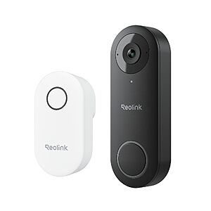 REOLINK Video Doorbell WiFi 2K Wired Camera, 4:3 Wide View Outdoor Camera $97.99
