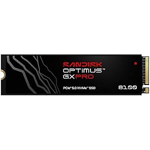 [Prime] $379.99 | Sandisk Optimus GX PRO 8100 2TB PCIe 5.0 NVMe SSD, M.2 2280 at Amazon