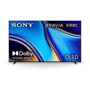 Sony 77 Inch BRAVIA XR8C OLED 4K HDR Smart Google TV (K-77XR8C) for $1598
