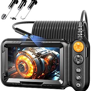 [Prime] $34.39* | 16.5' Daxiongmao Dual Lens IP67 Endoscope/Borescope w/ 1080p Camera & 5" Screen at Amazon