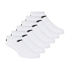 [Prime] 6-Pack Puma Women's Low Cut Runner Socks (White/Black) $4.99 + Free Shipping