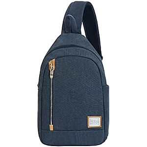 [Prime] $32.57* | Travelon Anti-Theft Heritage Sling Bag (Indigo) at Amazon