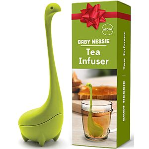 [Prime] OTOTO Silicone Green Baby Nessie Dinosaur Loose Leaf Tea Infuser $7.98 & More + Free Shipping
