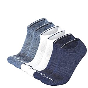 [Prime] 6-Pack Champion Men's Cushioned Low Cut Athletic Socks (Blue Assorted) $4.99 w/ S&S + Free Shipping