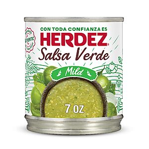 75 cents S&S PRIME ONLY Herdez Salsa Verde, Mild, 7 oz