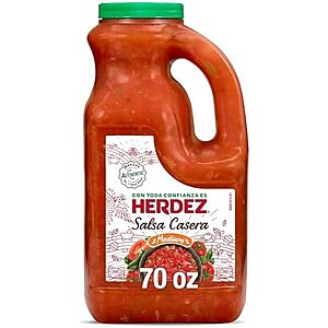 $6.27 S&S PRIME ONLY HERDEZ Salsa Casera, Medium, 70 oz Jug