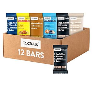 [Prime, SnS, AC] $12.35* | 12-Pack 1.8-Oz RXBAR Protein Bars (6-Flavor Variety Pack) at Amazon ($1.03 each)