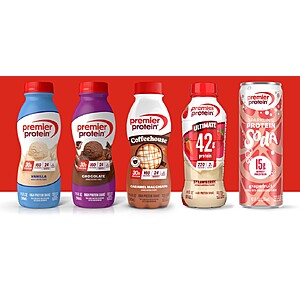 Prime Members: Up to 40% Off Premier Protein Prime Big Deals at Amazon