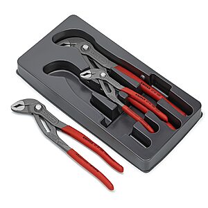 Knipex 3-piece Cobra set $92.27 &", 10", 12" at Amazon.com