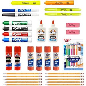 [SnS, AC] $9.08* | 48-Count Back-to-School Supplies Variety Pack (Paper Mate, Sharpie, Expo, Elmer's) at Amazon