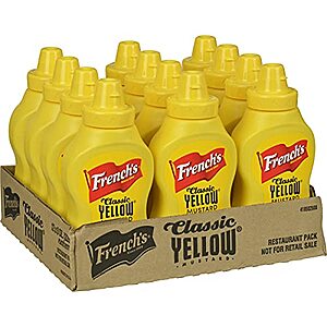 [Prime, SnS] $7.88* | 12-Pack 8-Oz French's Classic Yellow Mustard Squeeze Bottle at Amazon