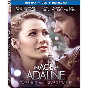 The Age Of Adaline [Blu-ray + DVD + Digital HD] $6.99 Amazon.com