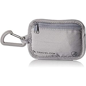 [Prime] $5.62* | Travelon RFID Blocking Clip Stash Pouch (Gray) at Amazon